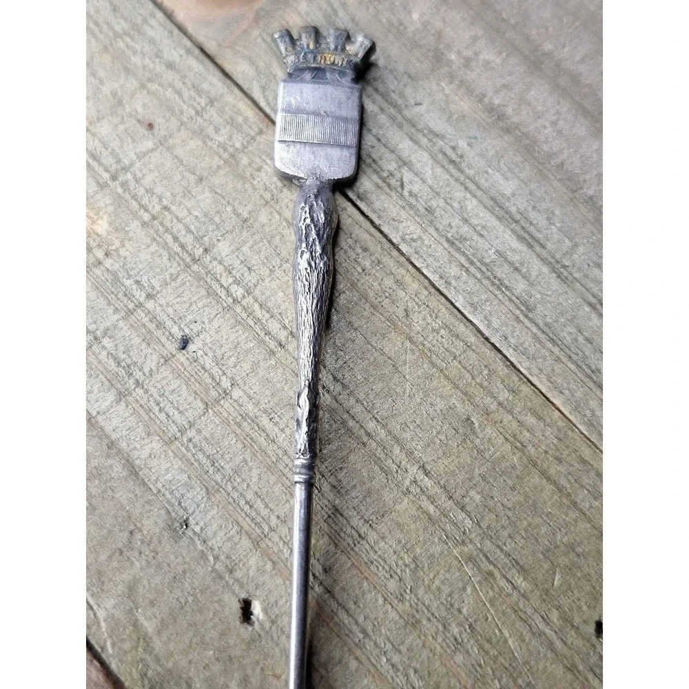 Vintage‎ Bethune Souvenir Spoon Engraved Bowl Crown Finial Silver Tone Collect